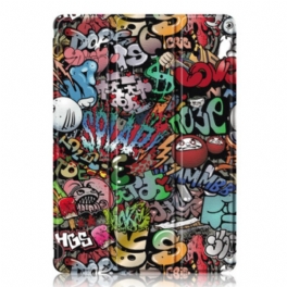 Samsung Galaxy Tab S9 Graffiti Transparent Rygg Stylus Hållare