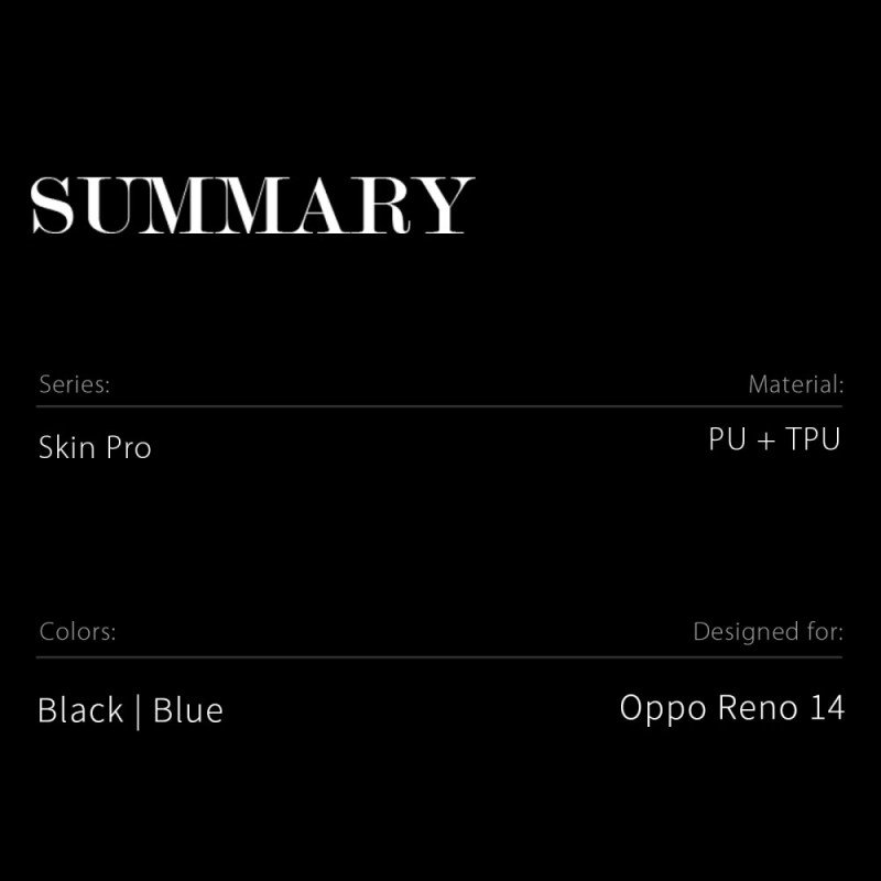 Folio-fodral Oppo Reno 14 5g Skin Pro Dux Ducis-serien