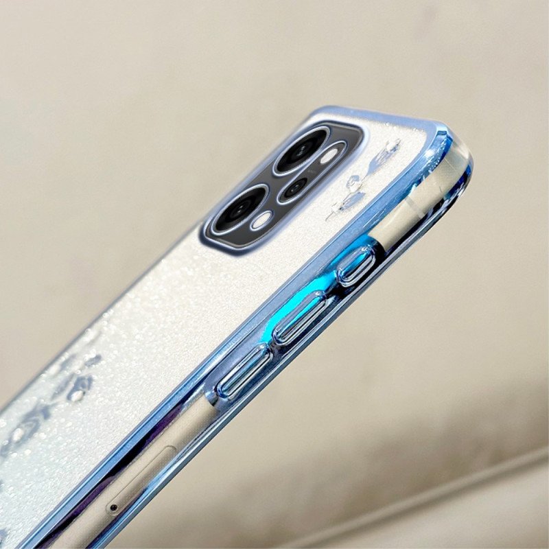 Skal Oppo Reno 14 5g Blommor Och Strass