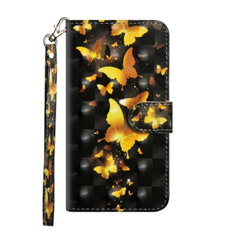 Fodral Samsung Galaxy A21s Gula Fjärilar