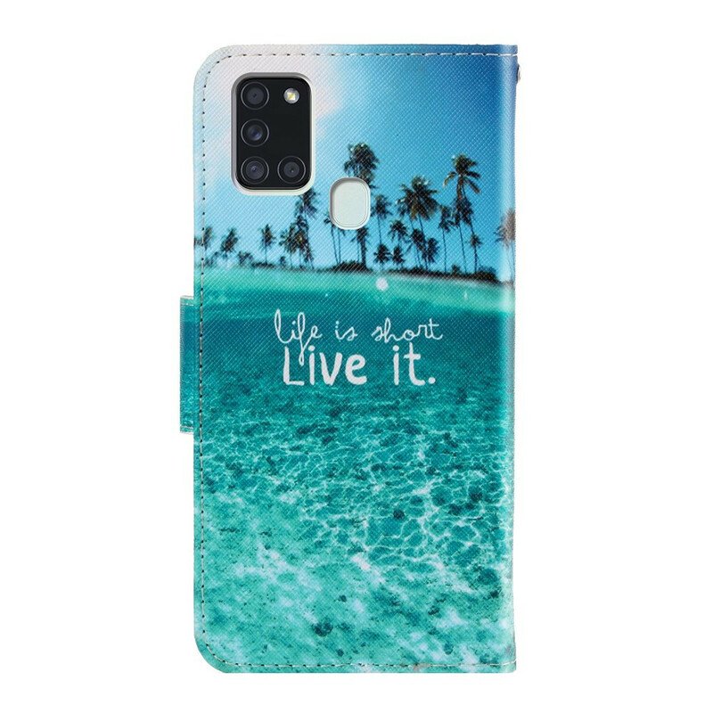 Fodral Samsung Galaxy A21s Med Kedjar Live It At Lanyard
