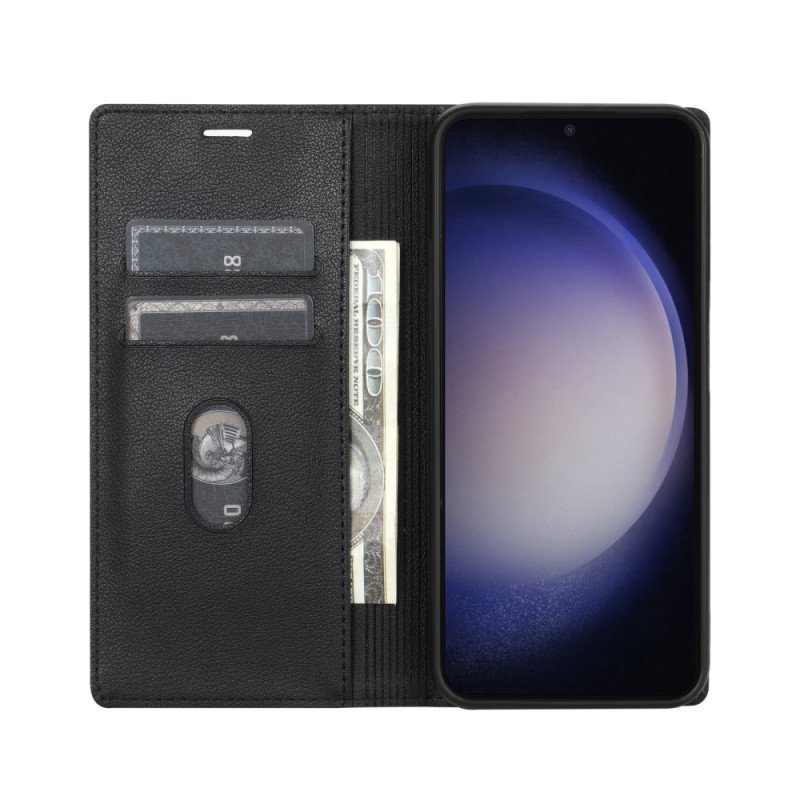 Folio-fodral För Samsung Galaxy S26 Magnetstängning Med Lädereffekt