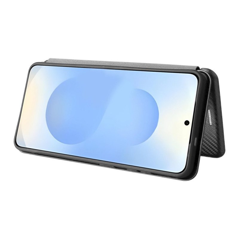 Folio-fodral Samsung Galaxy S26 Fibertexturerad Kolfiber