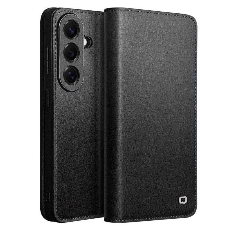 Folio-fodral Samsung Galaxy S26 Qialino Matt Läderplånbok