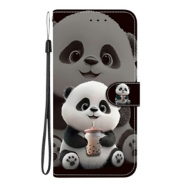 Läderfodral Samsung Galaxy S26 Telefonfodral Liten Panda