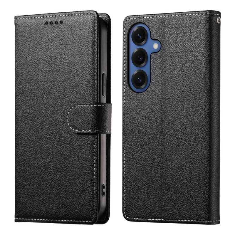 Läderskal Fodral Samsung Galaxy S26 Litchistruktur