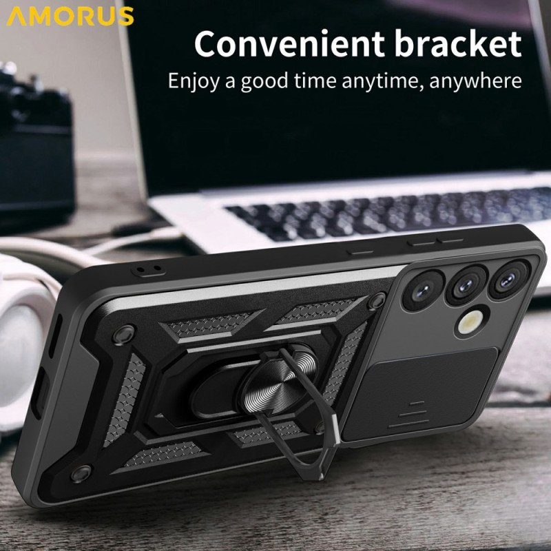 Skal För Samsung Galaxy S26 Glidande Kameraskydd Och Integrerat Stativ