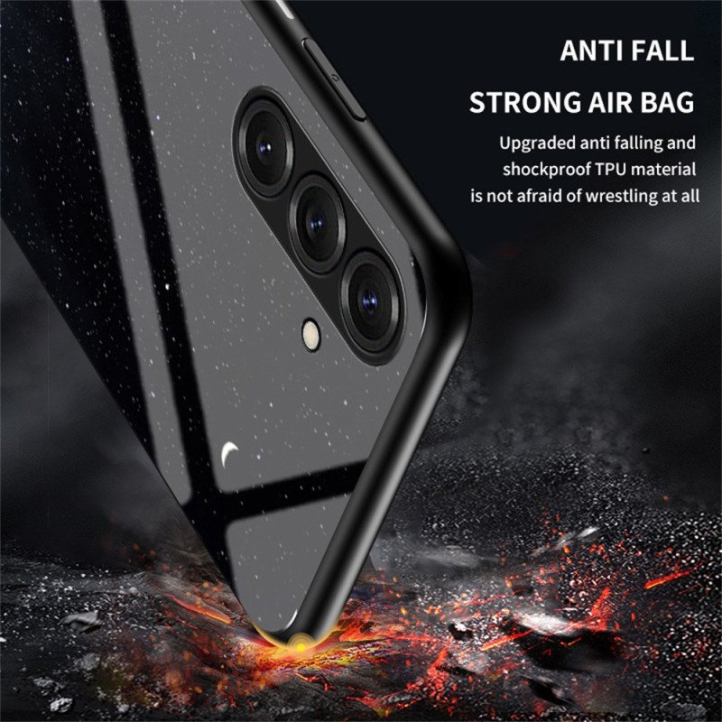 Skal Samsung Galaxy S26 Himmelsblått Stjärnmönster I Härdat Glas