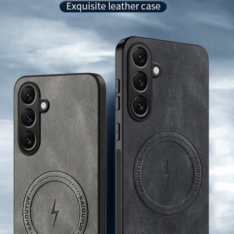 Skal Samsung Galaxy S26 Magnetisk Lädereffekt