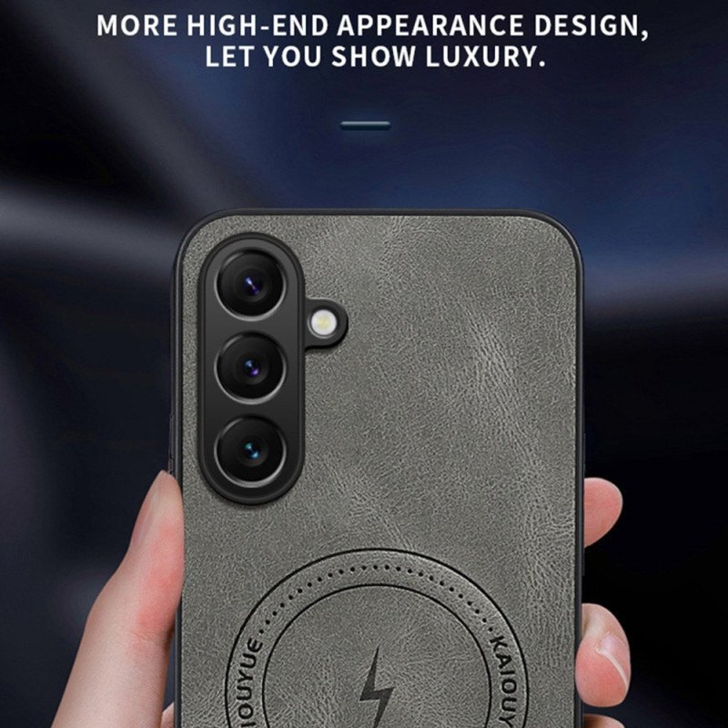 Skal Samsung Galaxy S26 Magnetisk Lädereffekt