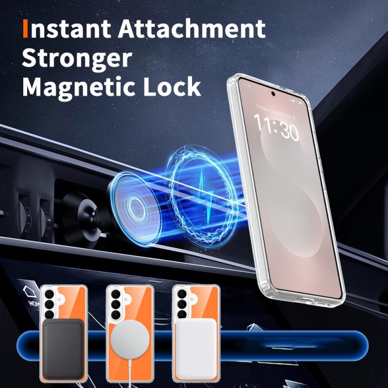 Skal Samsung Galaxy S26 Magnetiskt Med Stötsäkert Härdat Glas