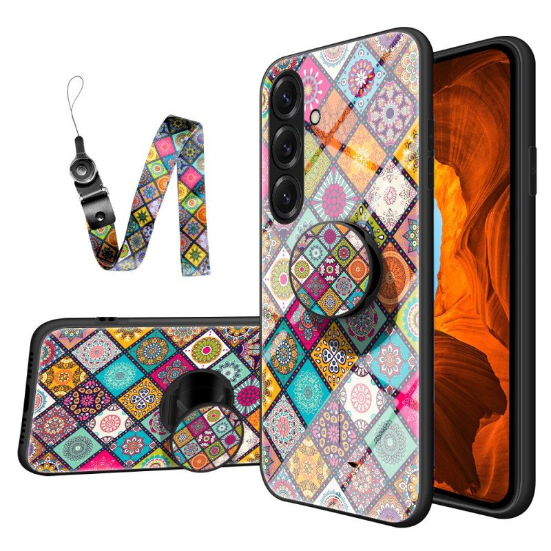 Skal Samsung Galaxy S26 Patchwork-stativ Och Rem