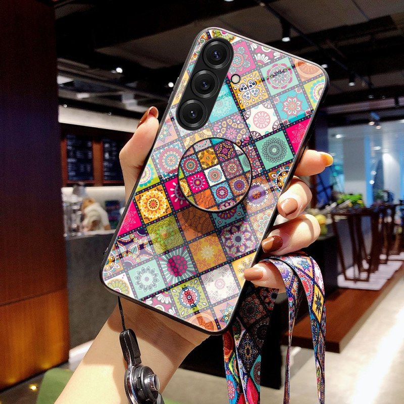 Skal Samsung Galaxy S26 Patchwork-stativ Och Rem