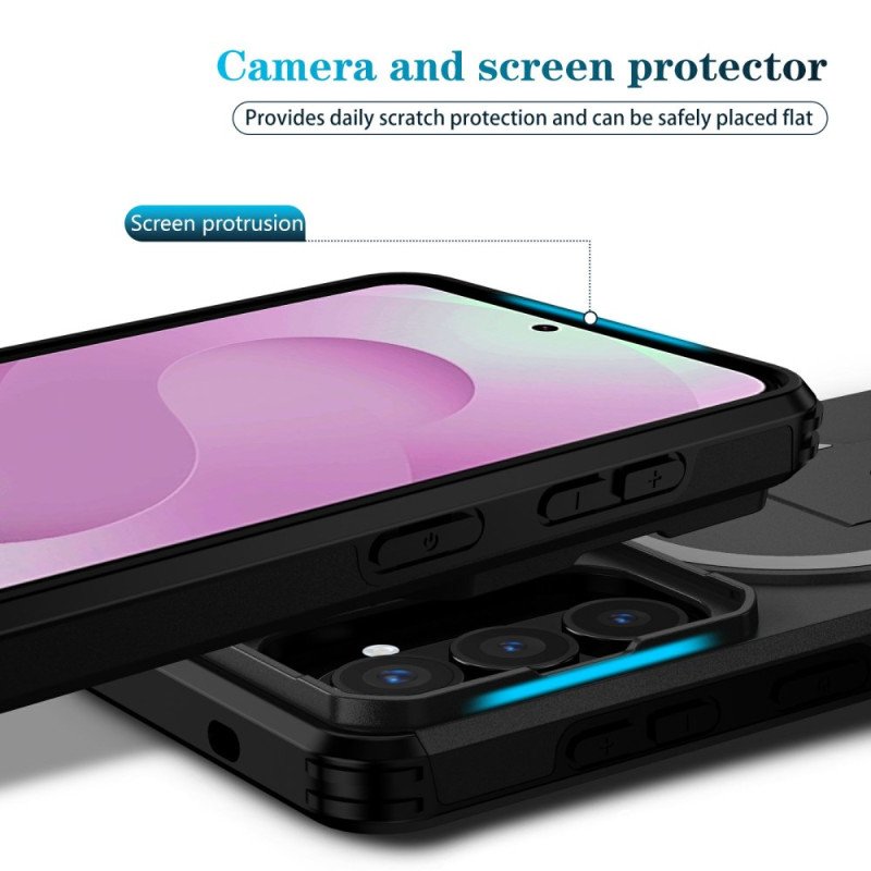 Skal Samsung Galaxy S26 Skjutbart Magnetiskt Stöd Och Kameraskydd