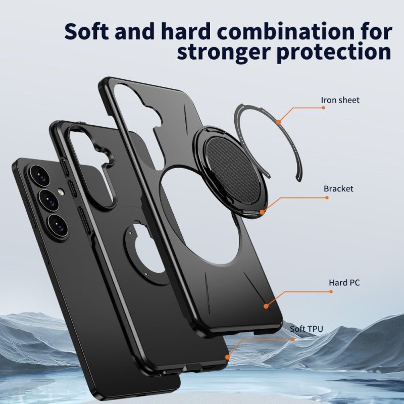 Skal Samsung Galaxy S26 Telefonfodral Magnetisk Med Roterande Stativ