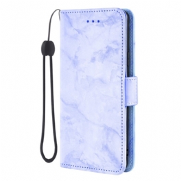Skyddsfodral Samsung Galaxy S26 Marmormönster Och Dubbelt Spänne