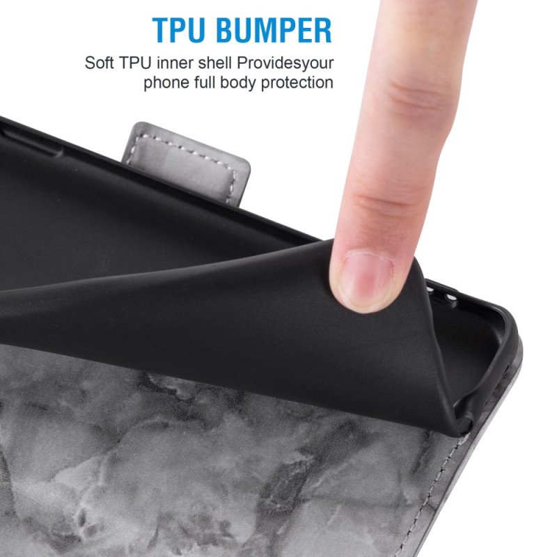 Skyddsfodral Samsung Galaxy S26 Marmormönster Och Dubbelt Spänne