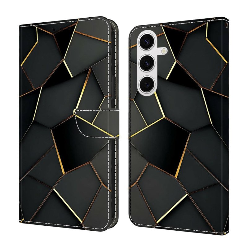 Skyddsfodral Samsung Galaxy S26 Svarta Och Guldfärgade Kanter