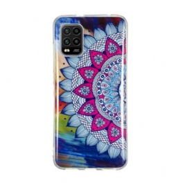 Mobilskal Xiaomi Mi 10 Lite Fluorescerande Färgglada Mandala