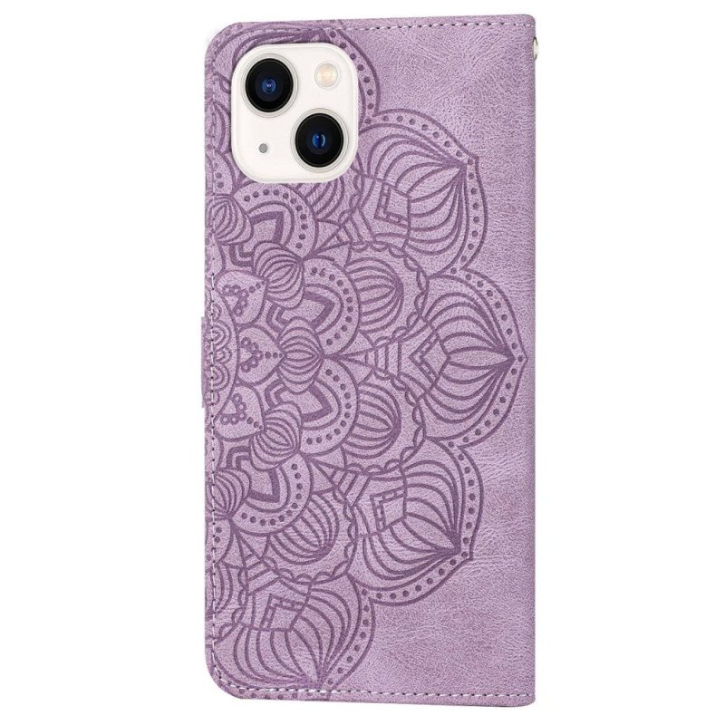 Fodral iPhone 14 Plus Mandala Med Snodd