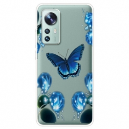 Mobilskal Xiaomi 12 / 12X Enchanted Butterfly Silikon