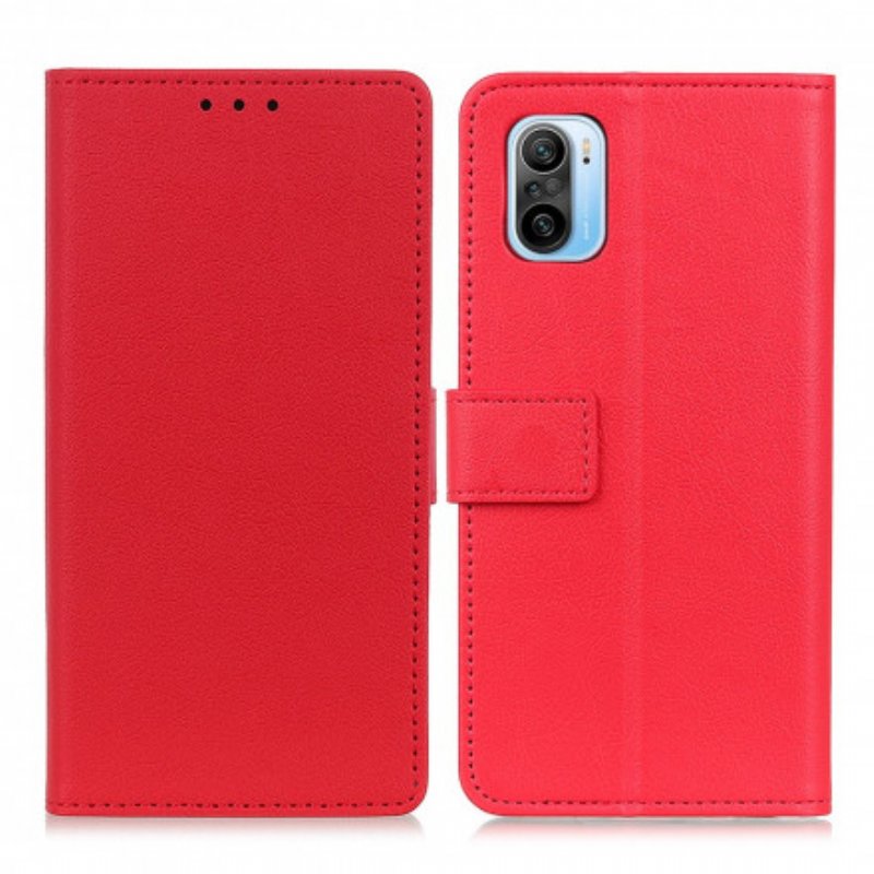 Fodral Xiaomi Mi 11i 5G Enkel Lädereffekt