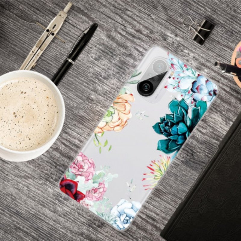 Mobilskal Xiaomi Mi 11i 5G Sömlös Akvarell Blommor