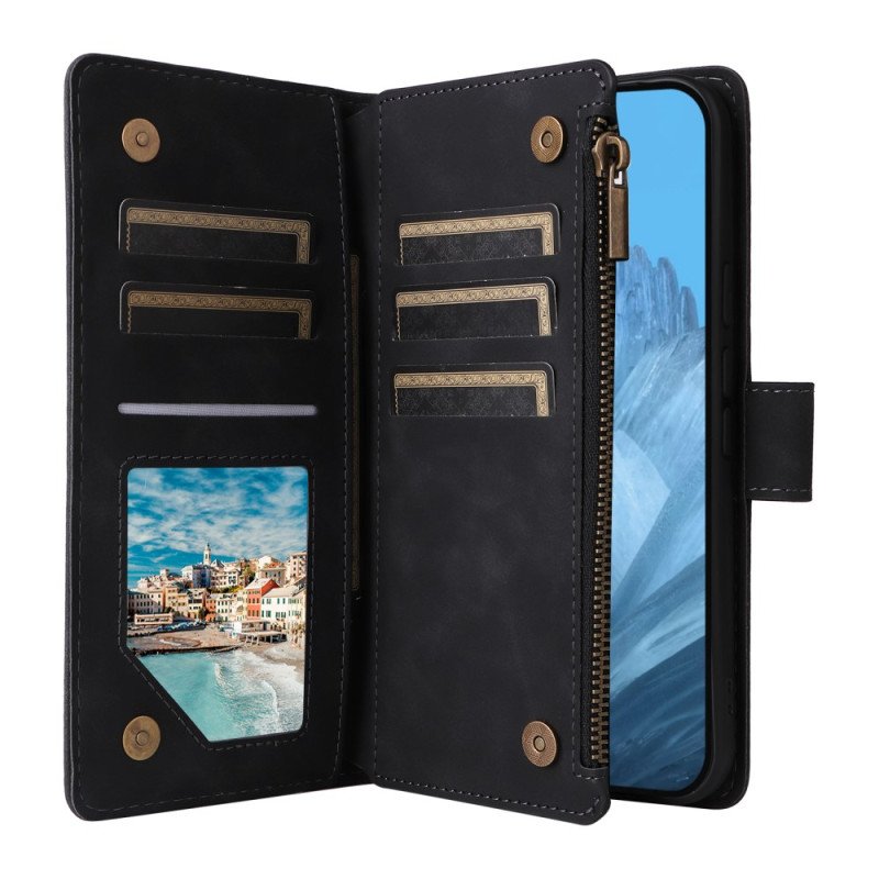 Fodral För Google Pixel 10 / 10 Pro Plånbok Med Dragkedja