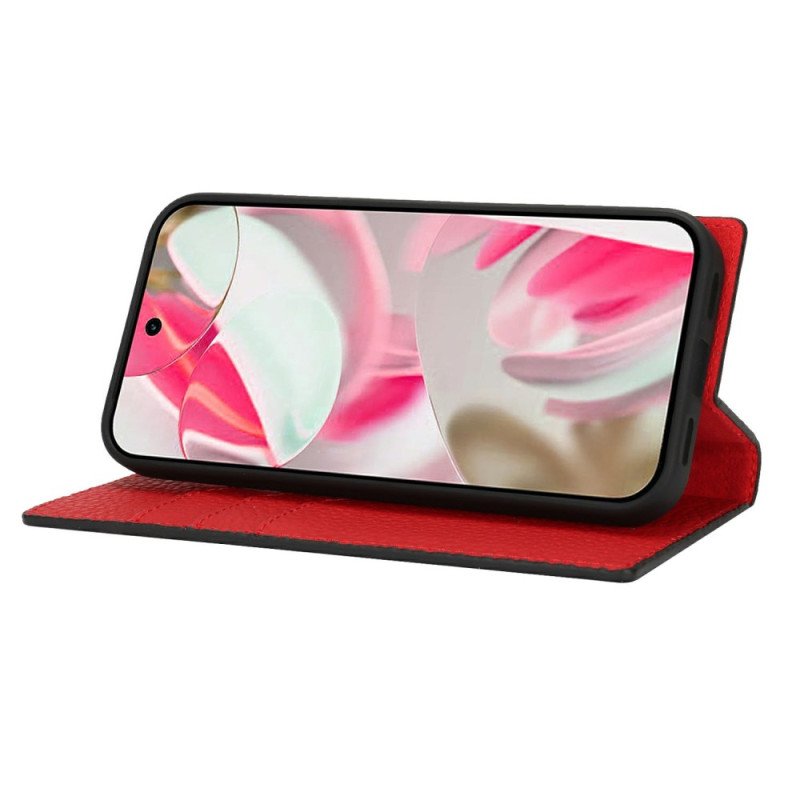 Folio-fodral Google Pixel 10 / 10 Pro Texturerad Läderrem