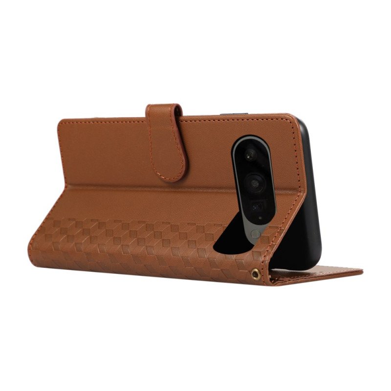 Läderfodral Google Pixel 10 / 10 Pro Telefonfodral Diamanter 3d