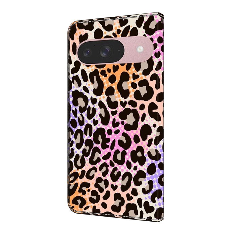 Läderfodral Google Pixel 10 / 10 Pro Telefonfodral Leopardmönster