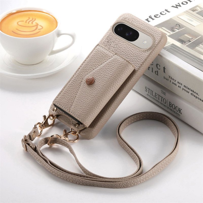 Skal Google Pixel 10 / 10 Pro Korthållare Med 9 Spegelglas Och Axelrem