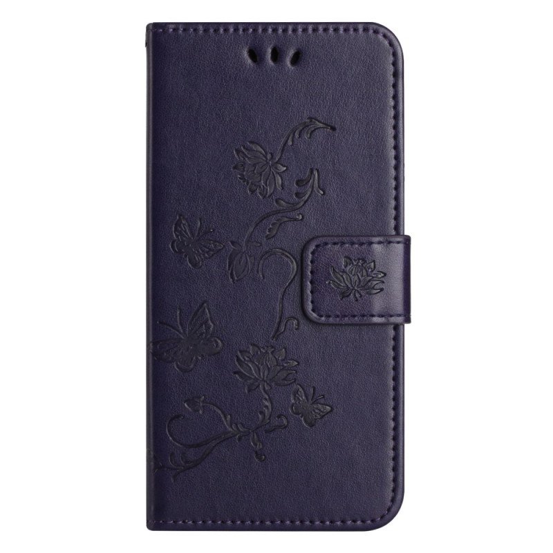 Läderfodral Xiaomi Redmi Note 13 4g Telefonfodral Blomstram