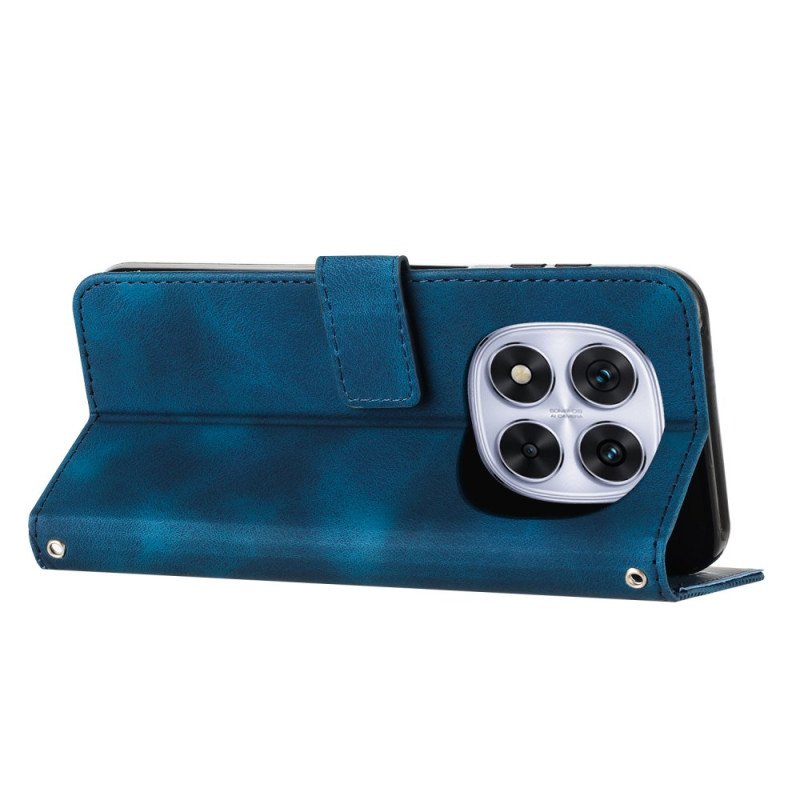 Fodral För Xiaomi Redmi Note 14 Pro 5g Randig Mocka-effekt