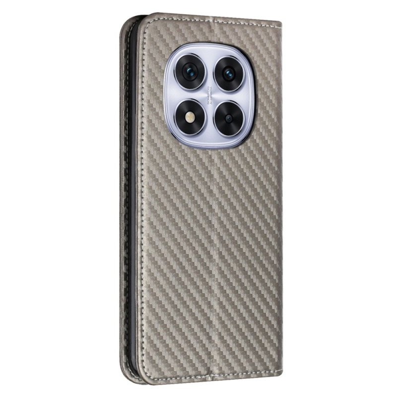 Folio-fodral Xiaomi Redmi Note 14 Pro 5g Telefonfodral Kolfiber Med Rem