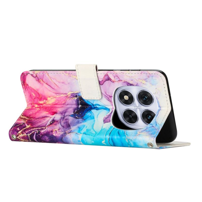 Läderfodral Xiaomi Redmi Note 14 Pro 5g Telefonfodral Marmor