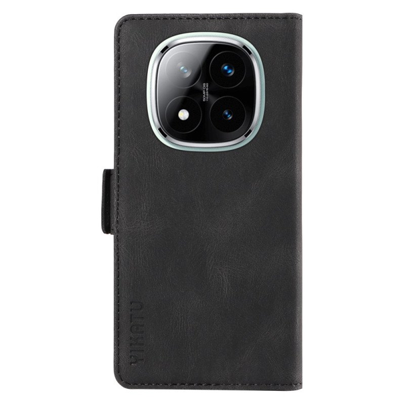 Läderfodral Xiaomi Redmi Note 14 Pro 5g Telefonfodral Ykatu Mockaeffekt