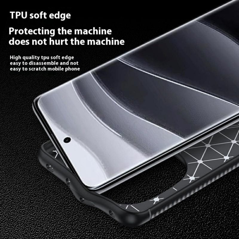 Skal För Xiaomi Redmi Note 14 Pro 5g Klassisk Kolfiber