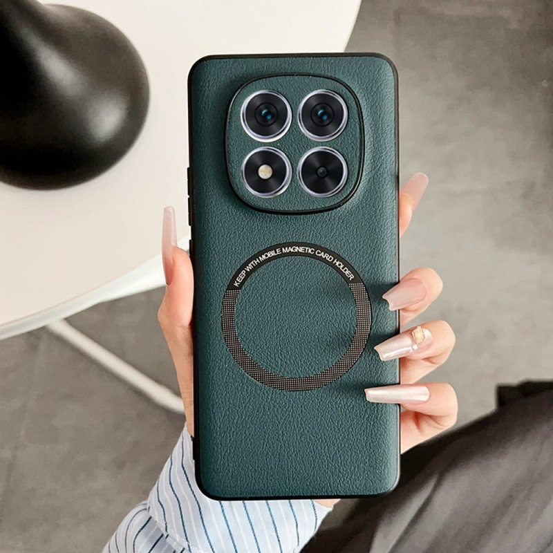 Skal För Xiaomi Redmi Note 14 Pro 5g Magsafe-kompatibel Lädereffekt