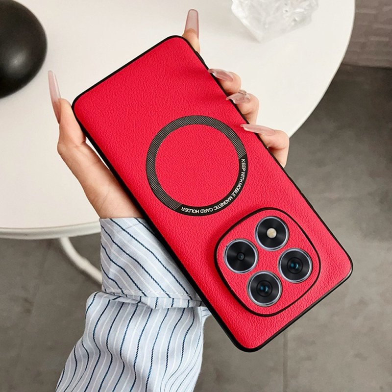 Skal För Xiaomi Redmi Note 14 Pro 5g Magsafe-kompatibel Lädereffekt