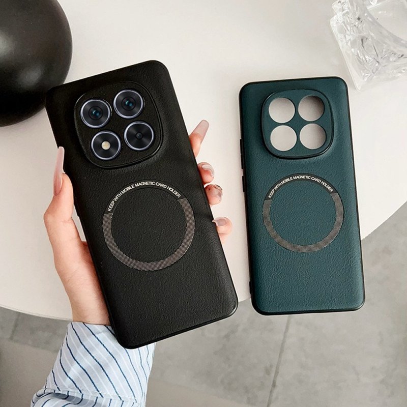 Skal För Xiaomi Redmi Note 14 Pro 5g Magsafe-kompatibel Lädereffekt