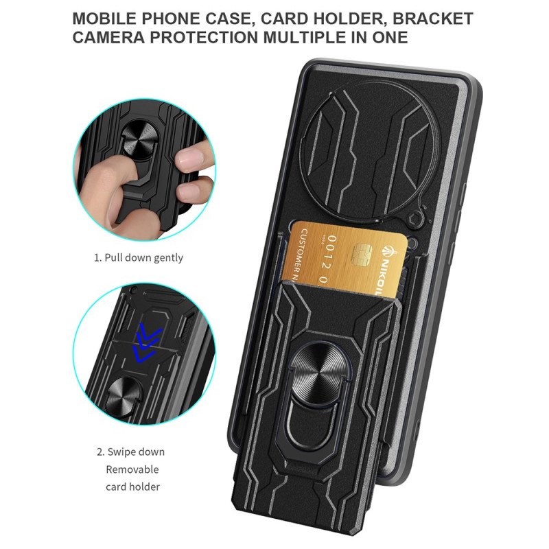 Skal För Xiaomi Redmi Note 14 Pro 5g Skjutbart Kameraskydd Och Stativ