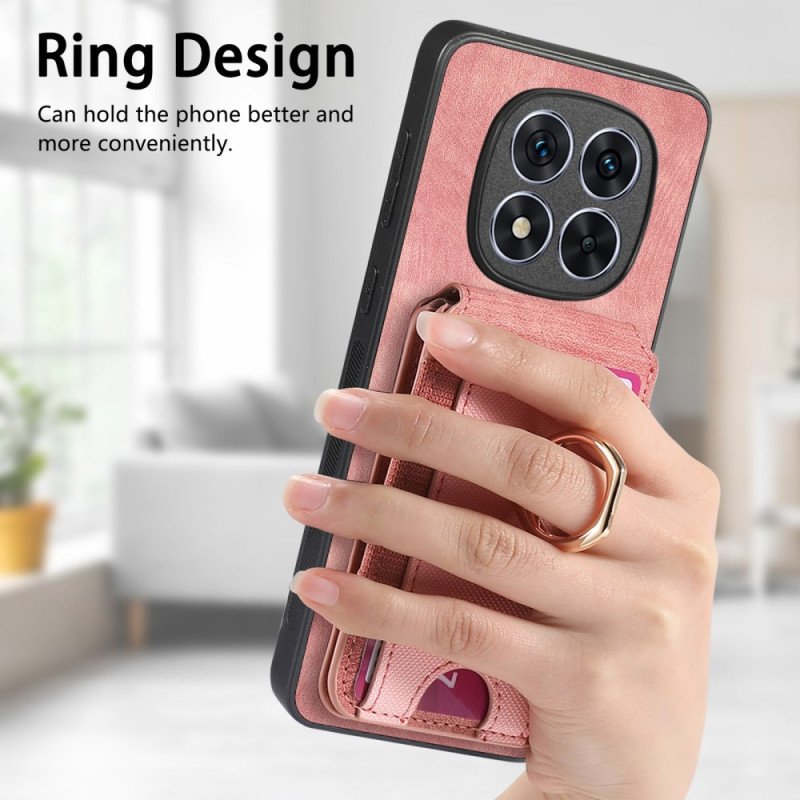 Skal Xiaomi Redmi Note 14 Pro 5g Telefonfodral Magnetisk Korthållare Med Vertikal Flik