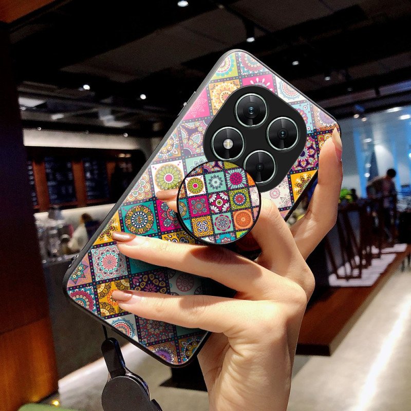 Skal Xiaomi Redmi Note 14 Pro 5g Telefonfodral Patchworkrem Och Ringhållare