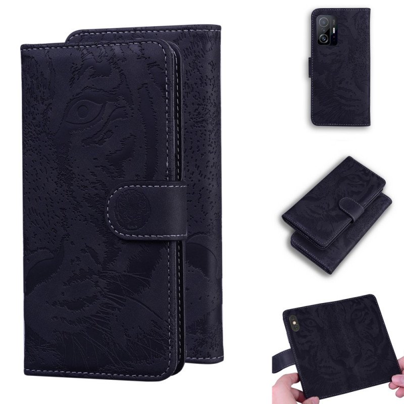Fodral Xiaomi 11T / 11T Pro Tiger Face Print