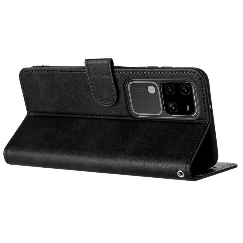 Fodral Vivo V30 5g Lädereffekt Med Rem