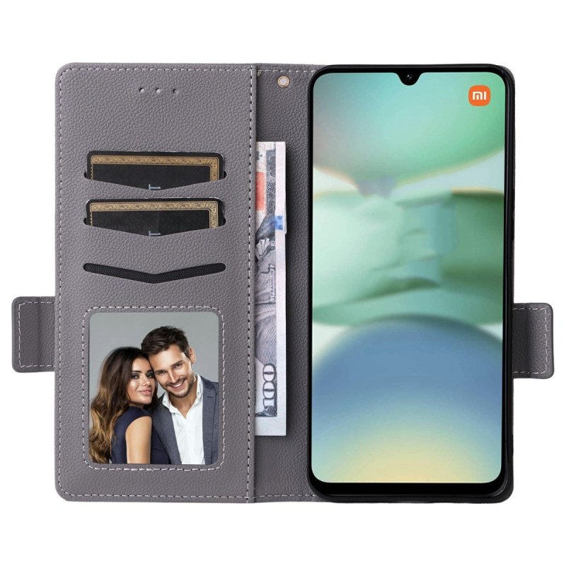 Fodral För Poco C71 Snodd Med Textur I Litchi