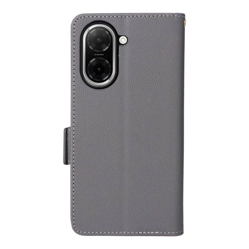 Fodral För Poco C71 Snodd Med Textur I Litchi