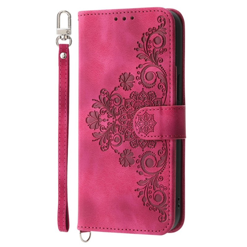 Fodral Poco C71 Blommig Spets Med Snodd Och Axelrem