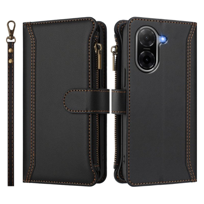 Fodral Poco C71 Plånbok Med 9 Kortfack Och Snodd